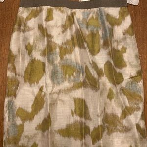 Loft Sage Green & Blue Skirt